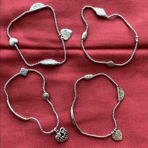 Set of Four Gold Bracelets